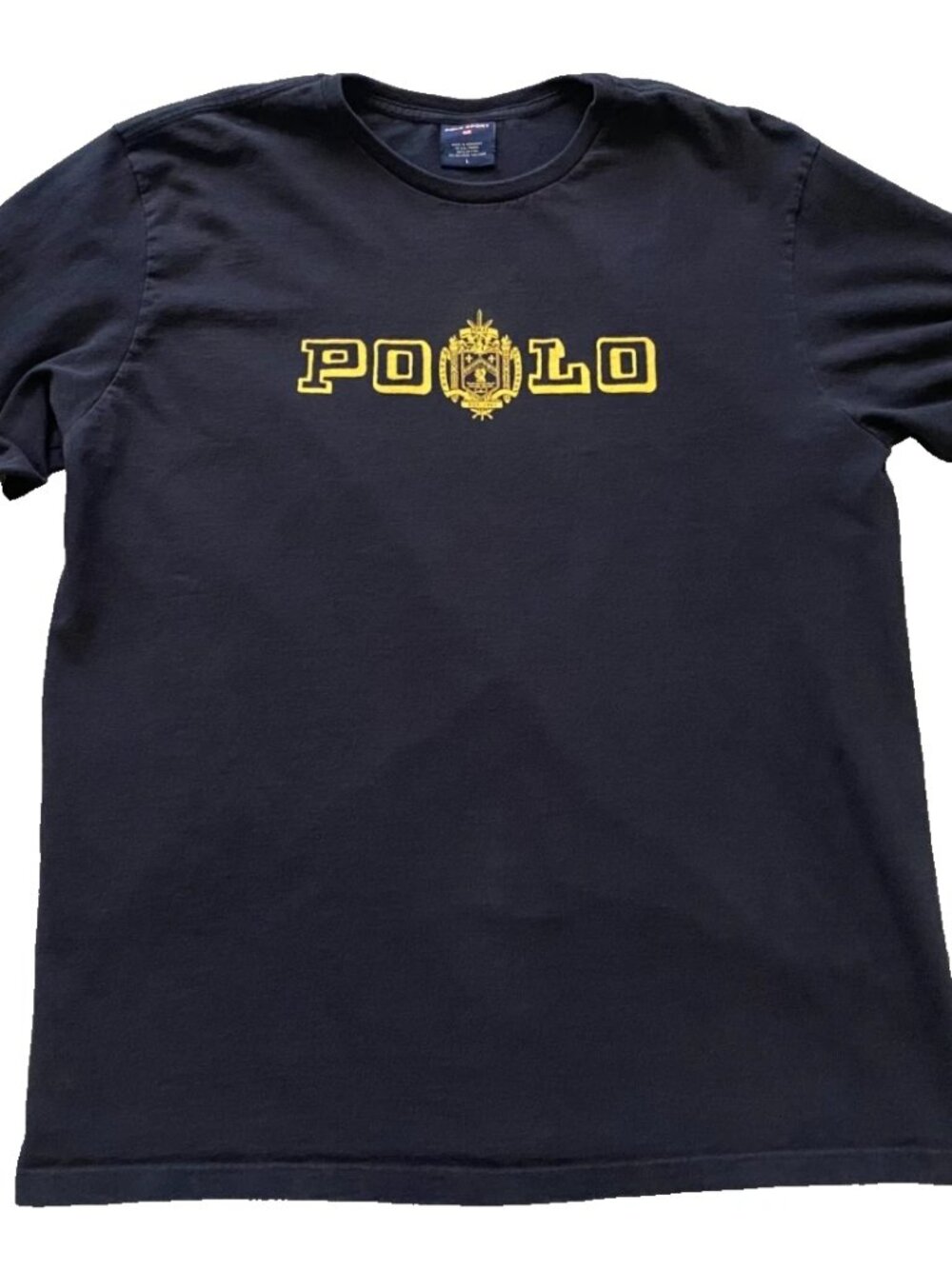 Vintage Polo Sport Ralph Lauren Crest Navy Long Sleeve T-Shirt